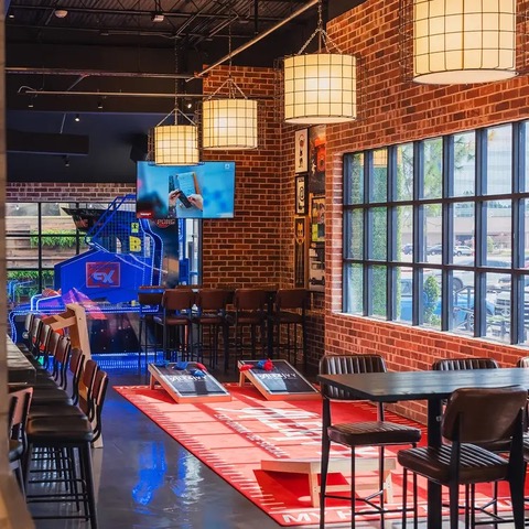 Corn Hole Area at Ale & Ivy
